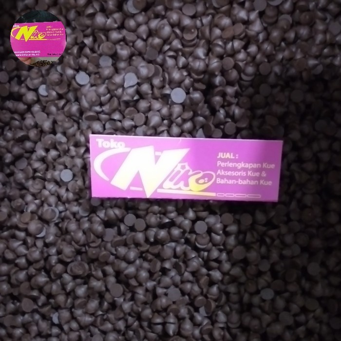 

BERGARANSI chocolate chips tulip 1 kg khusus grab dan gojek