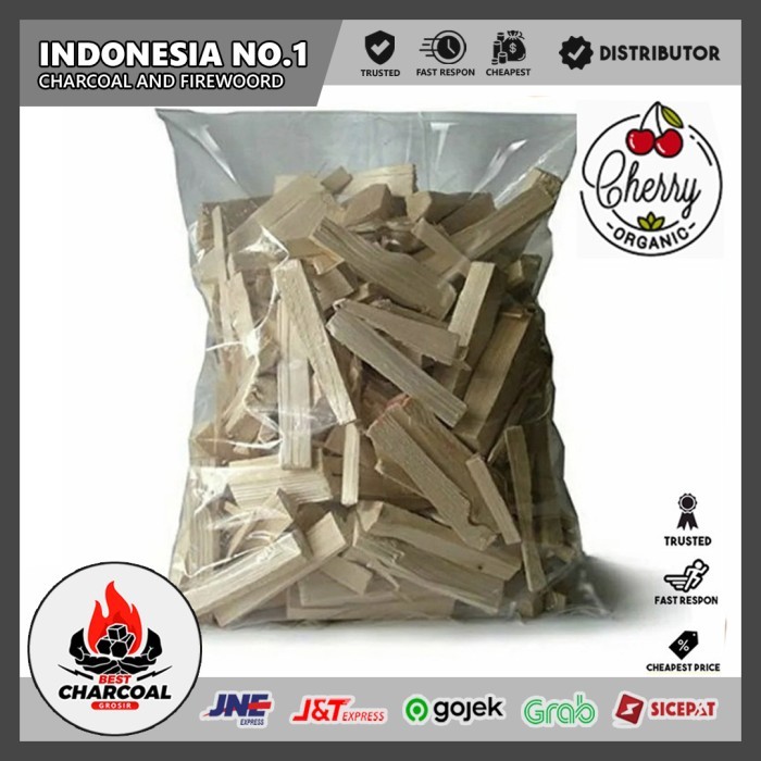 

BERGARANSI Kayu Bakar Smoke Wood Beams 1Kg Apel Pellet Chips Premium Quality