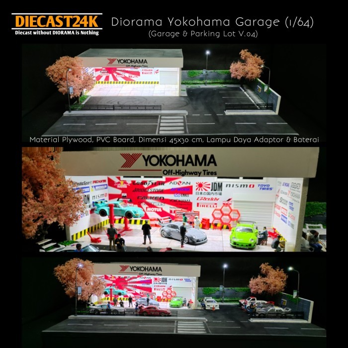 Diorama Yokohama Garage (Skala 1/64)