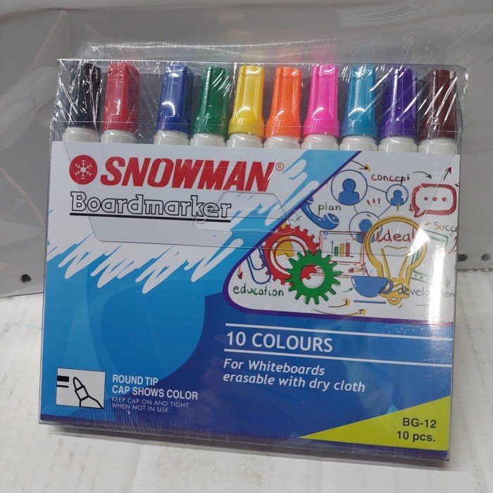 

Spidol Snowman Whiteboard BG12 set 10