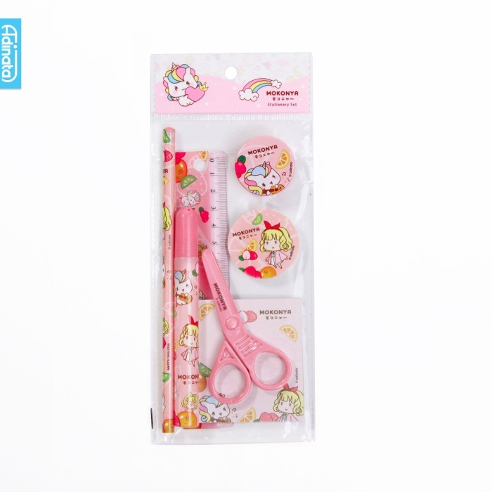 

Mokonya stationery set 7 pcs 2350-2723 / paket alat tulis Adinata
