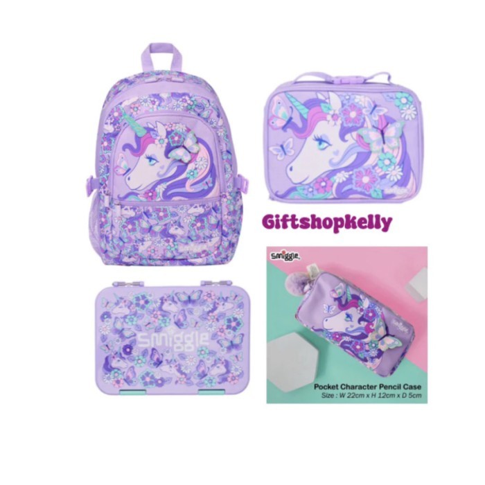 

SMIGGLE UNICORN KUPU UNGU SERIES