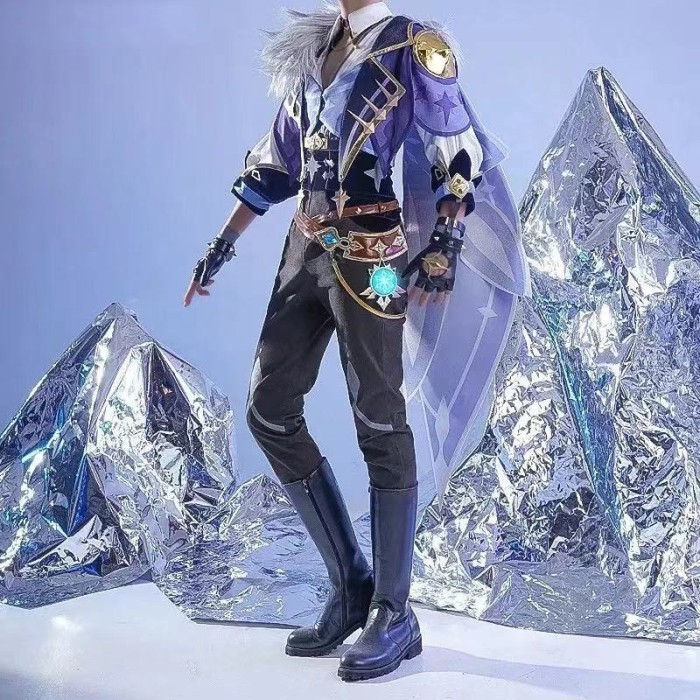 Cosplay Costume Kaeya Anime Game Genshin Impact