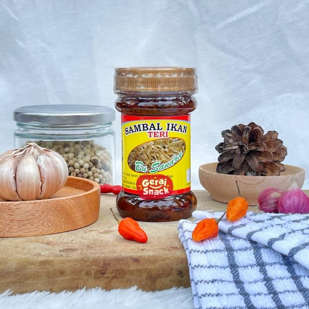 

Sambal Teri BU Sandra Oleh2 Khas Surabaya 150g