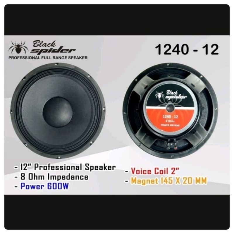 Speaker Black Spider 12inch 1240-12