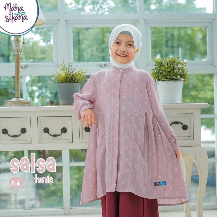 Manasikana Salsa Tunik Motif Etnik Anak Perempuan 2-13 Tahun (Tunik Saja)