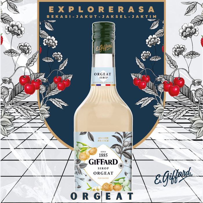 

Giffard syrup Orgeat flavour 1L Sirup giffard almond 1liter