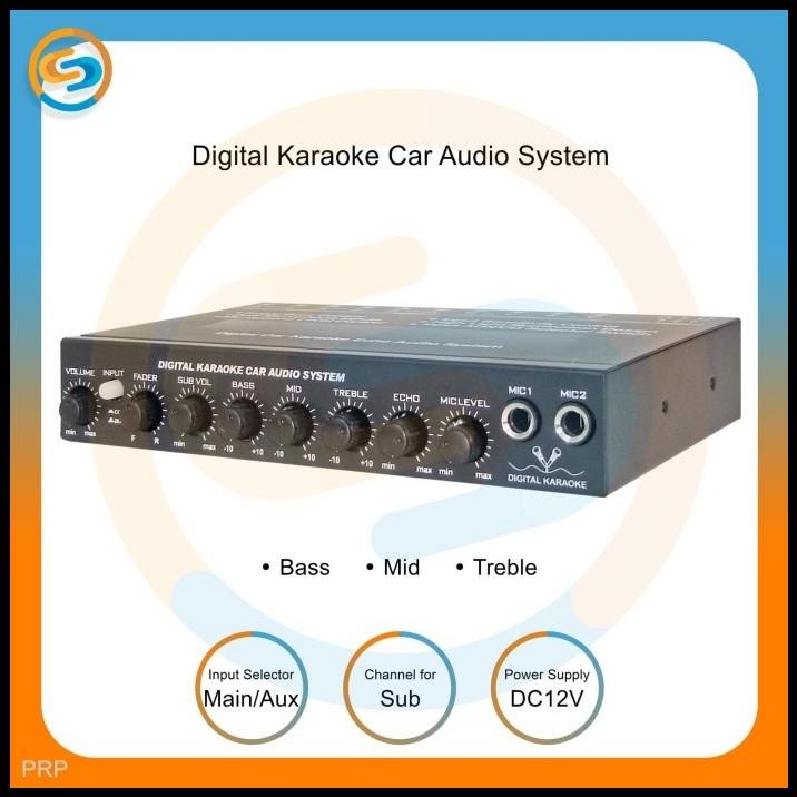 Parametric Pre Amp Digital Karaoke Car Audio System Prp