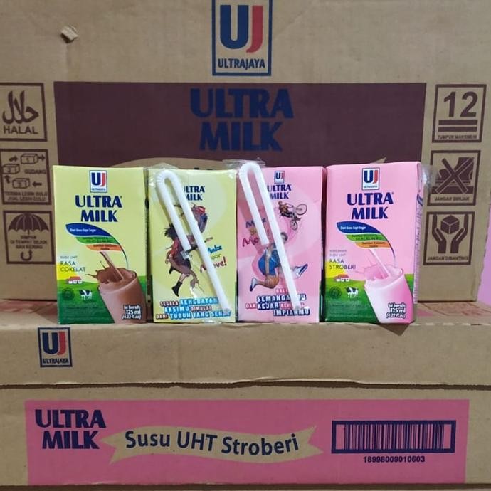 

PROMO / Susu Ultra 125 ml Chocolate Strawberry ultramilk 125ml coklat stroberi NON COD