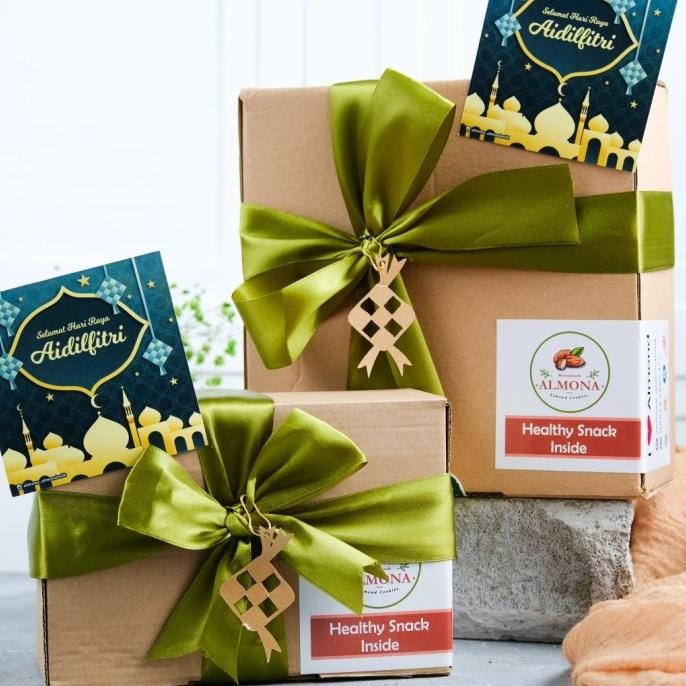 

Promo!, Parsel Ramadan Hampers Lebaran Cookies Sehat Full Almond Tanpa Gula