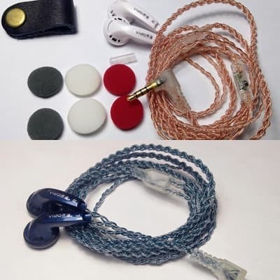 Earbud Vido Mic Diy Recable Jack L V5 - Cabel Crystal