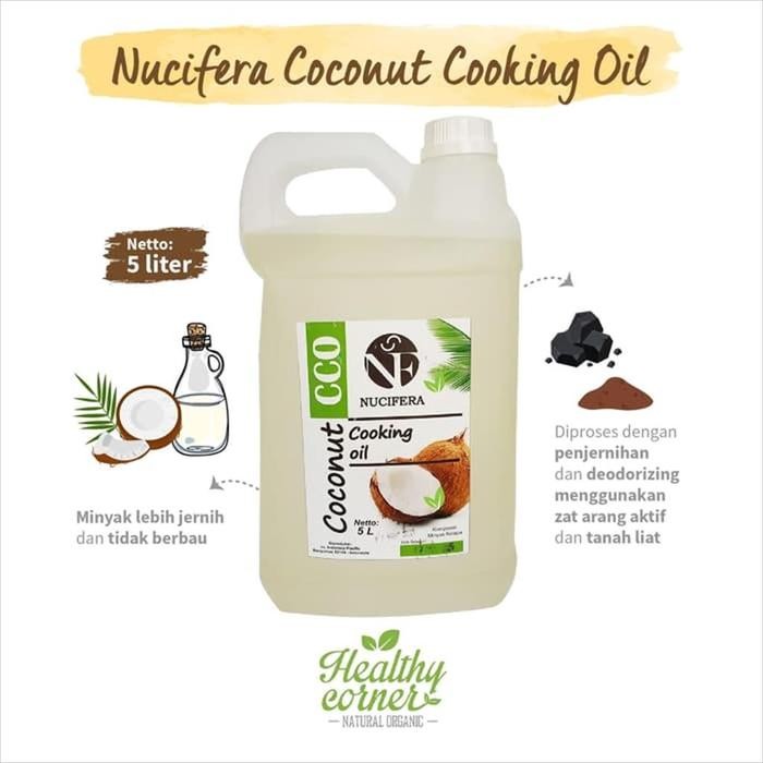 

Premium Cooking Coconut Oil ( Minyak Goreng Kelapa ) 5 L - Nucifera