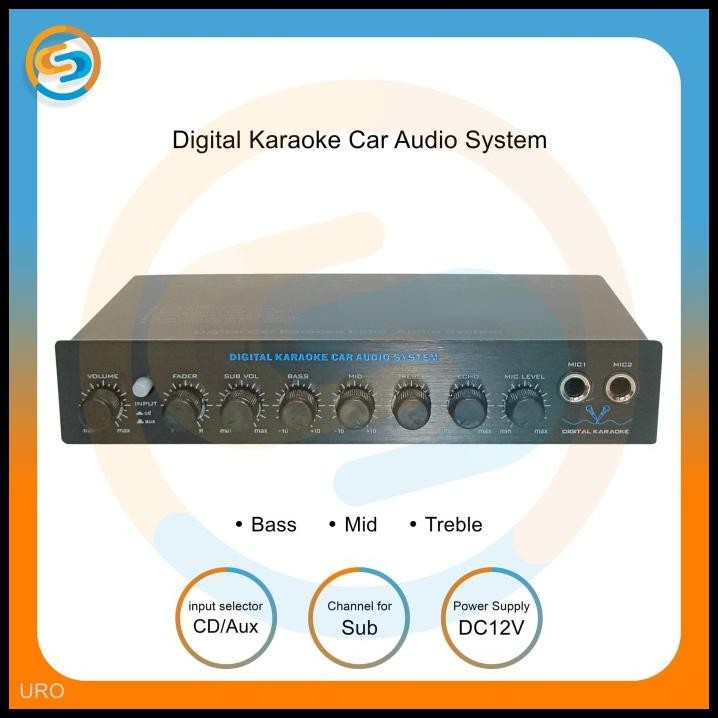 Parametrik Pre Amp - Parametric Digital Karaoke Car Audio System Uro