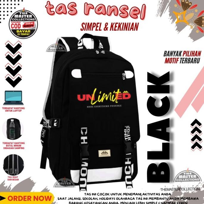 TAS RANSEL FASHION PRIA MOTIF CATUR OLDSKOOL TAS SEKOLAH KEREN