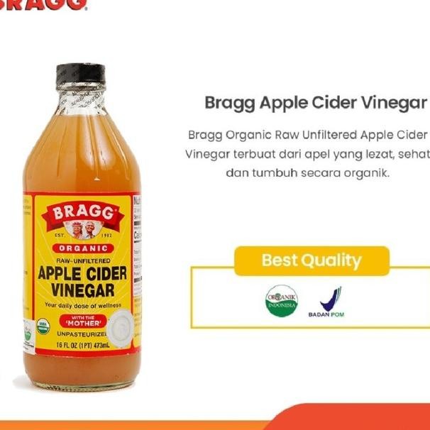 

Bragg Organic Cider Vinegar Raw Uned 16Oz 473Ml