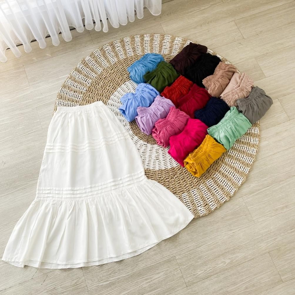 ANYA SKIRT - Bawahan Rok Wanita Rok Casual Bawahan Rok Katun Rayon