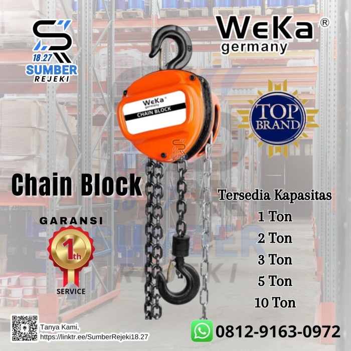 Chain Block Weka Germany 1 Ton 3 -15 Meter
