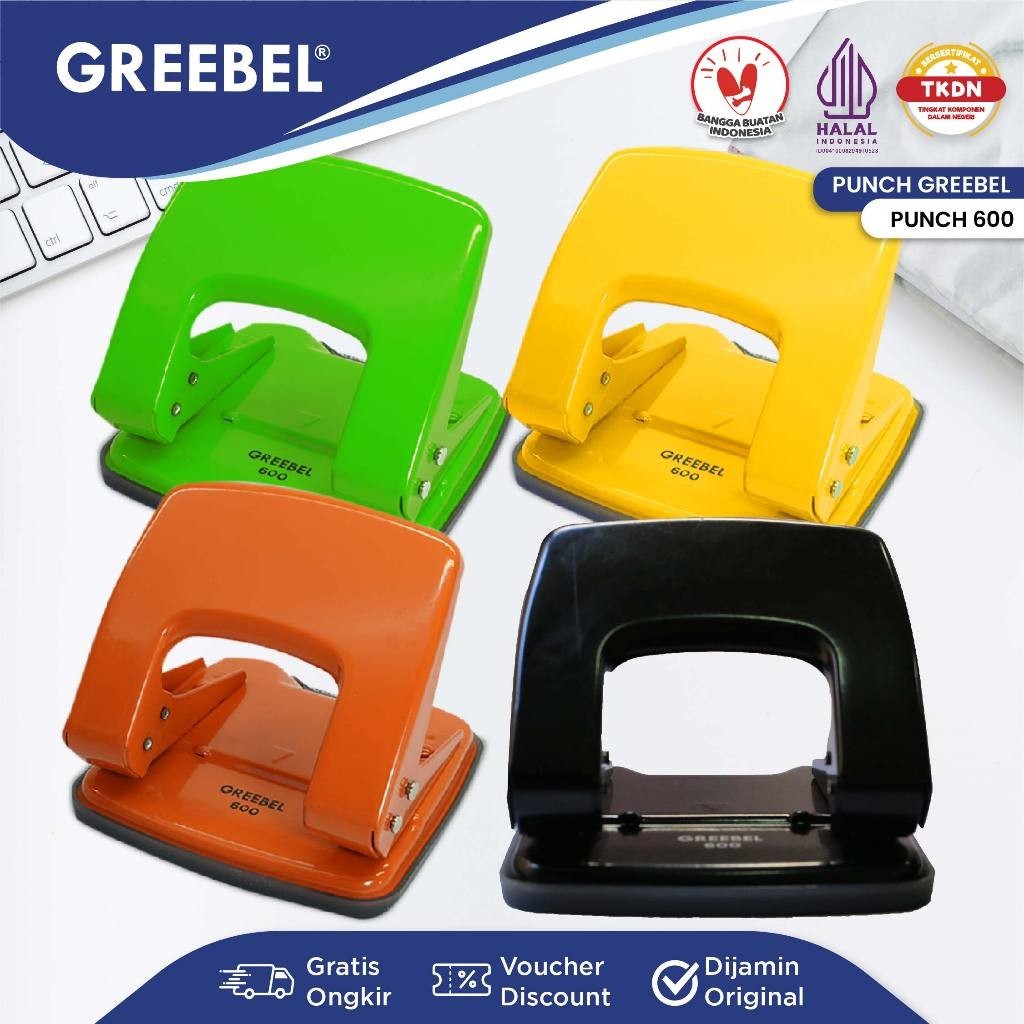 

GREEBEL PEMBOLONG KERTAS / PUNCH GREEBEL 600 / STATIONERY CASTLE