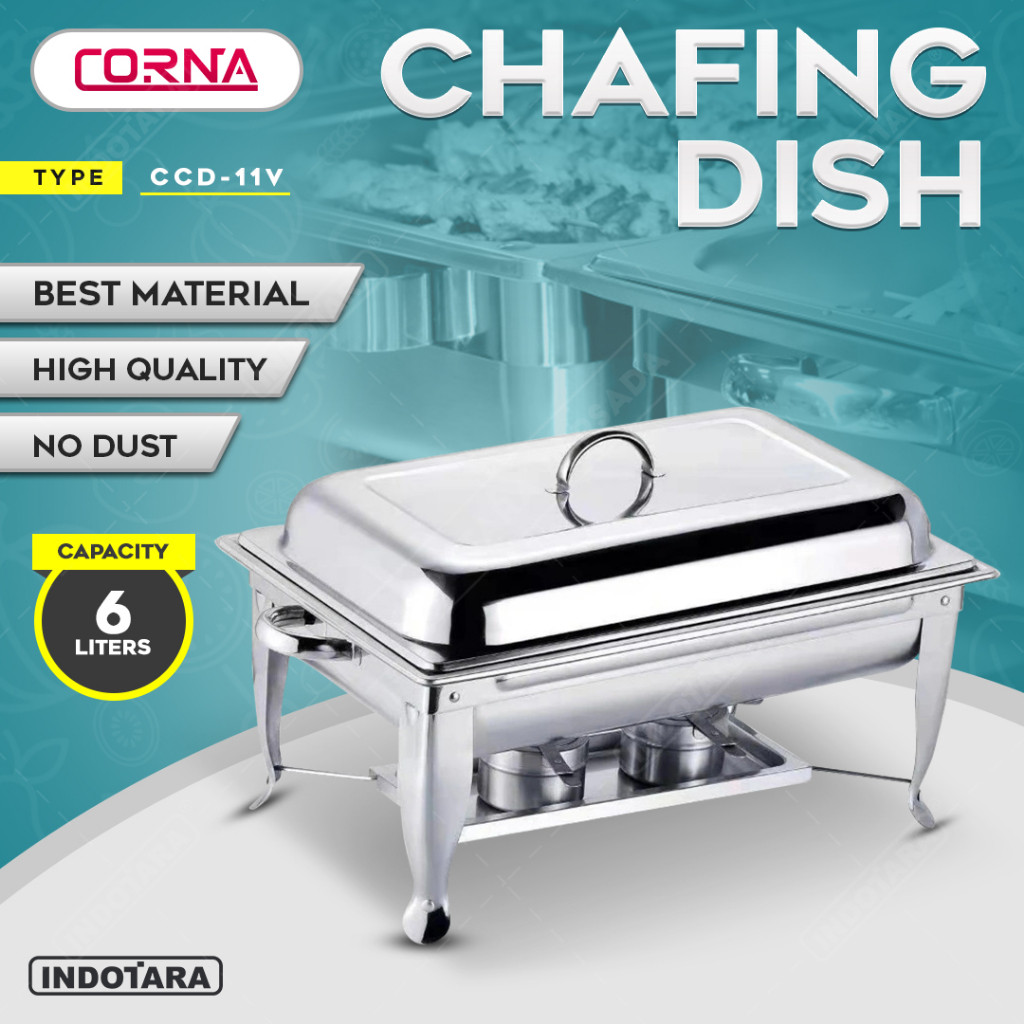 Wadah Saji Prasmanan / Tempat Prasmanan Stainless Corna CCD-11V