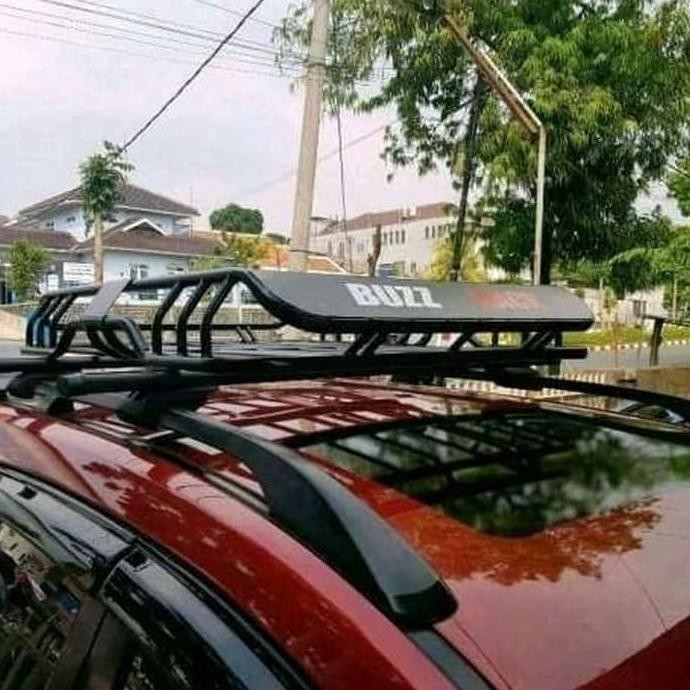 Promo rak bagasi atas mobil Pajero sport+cross bar merek busrak COD