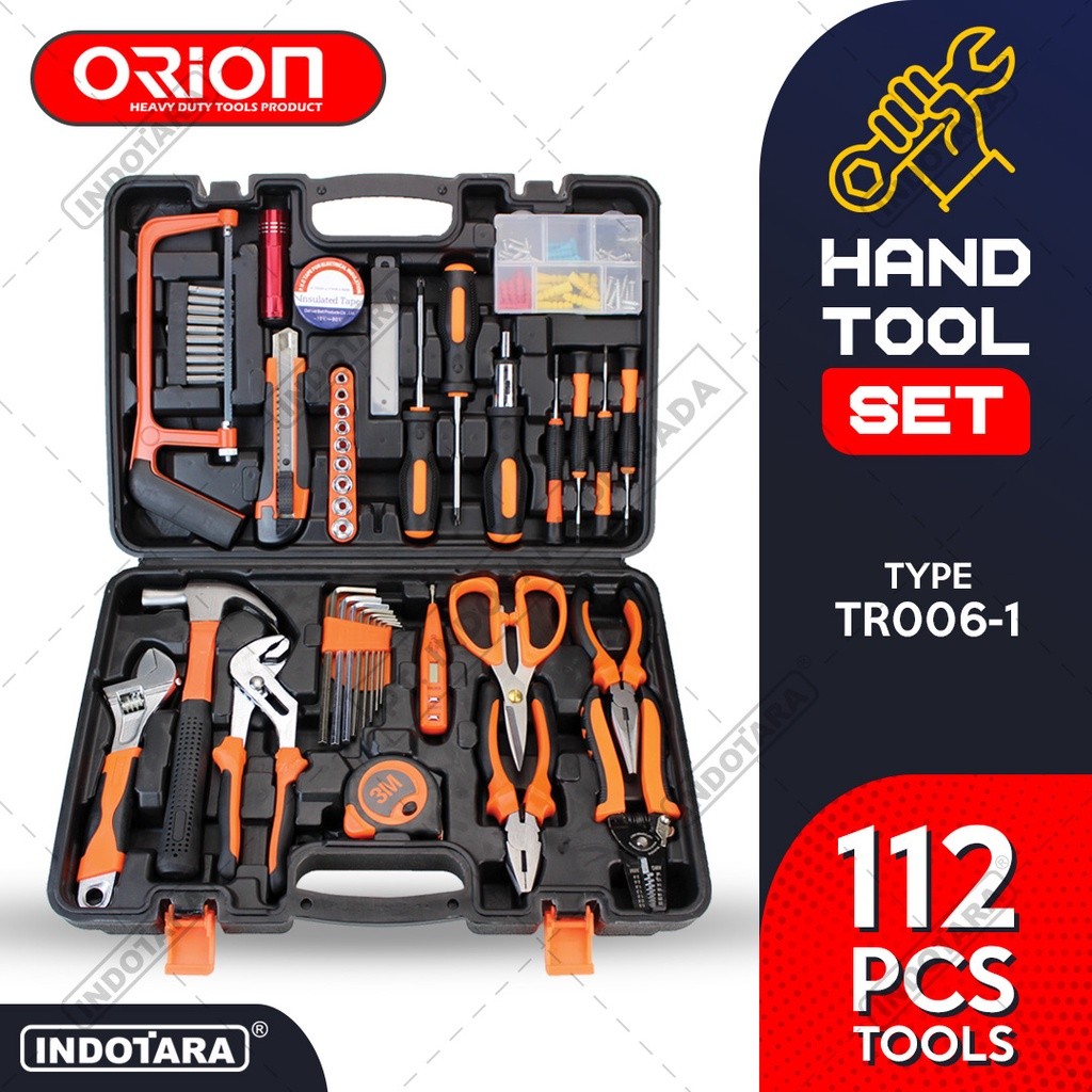 Hand Toolset Tool Kit Set Toolkit Toolbox Orion - TR006-1