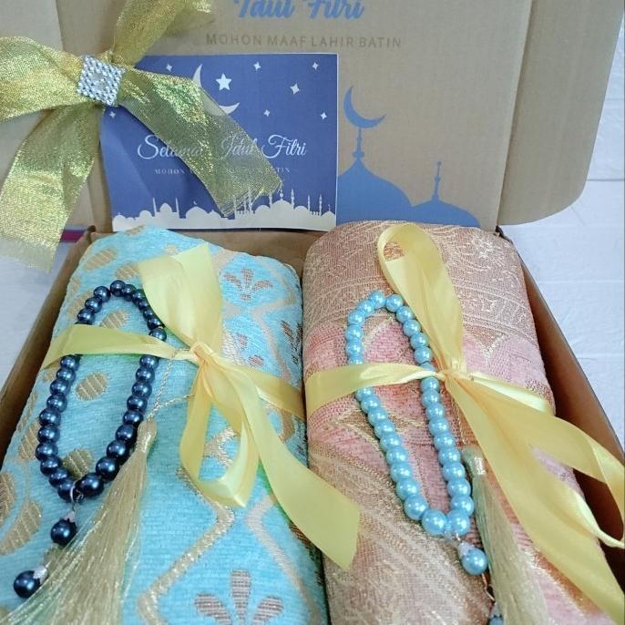 

Jual, Parcel Idul Fitri Big Box Sajadah Couple + Tasbih + Box Premium