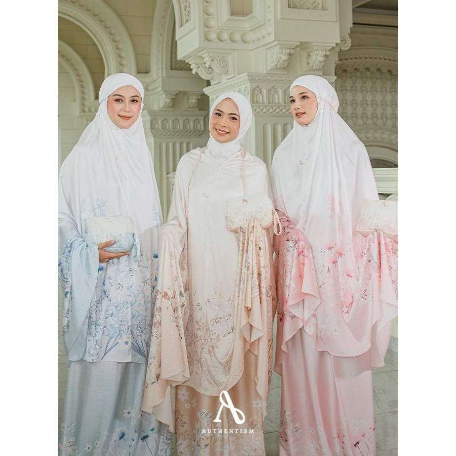 Spesial Haleema Raya Collection Prayer Set Mukena Motif Premium Authentism