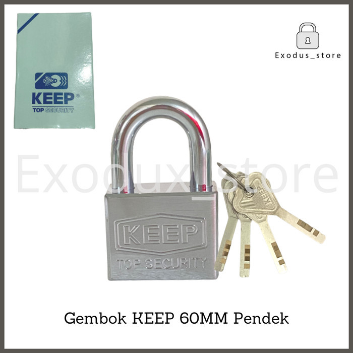 Terbaru Gembok Pagar Rumah Anti Maling Anti Karat Keep 60 Mm Leher Pendek