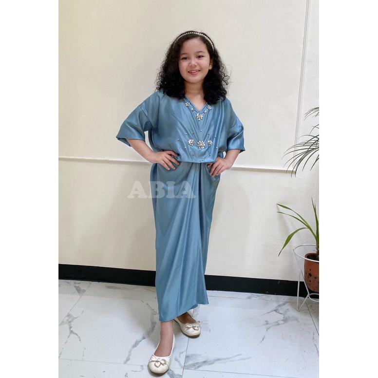 HK Kaftan Anak Perempuan 12 Thn Umur 5 6 Tahun 8 9 2 3 4 Gamis Tanggung Cewek Terbaru 2024 Dress Baj