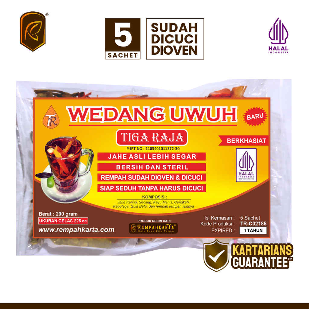 

REMPAHKARTA Wedang Uwuh Utama Big (Tiga Raja) - (5 Sachet)