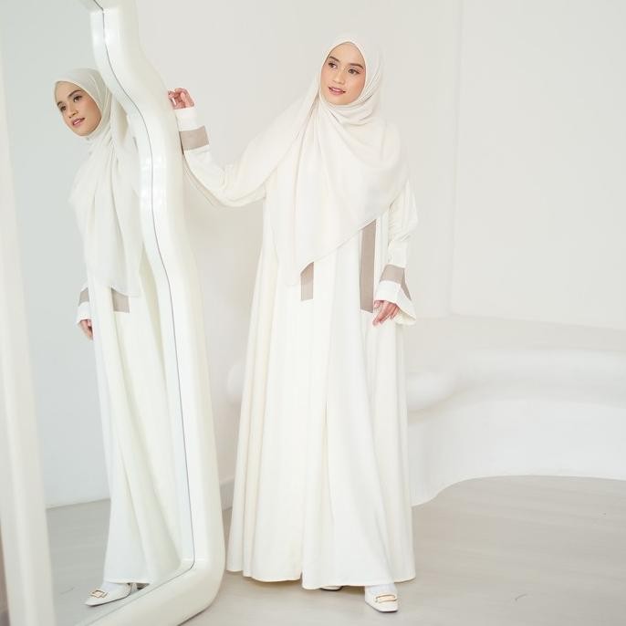New Item, Lozy Hijab - Faaza Abaya Set (Gamis Abaya Umroh Outer Syari)