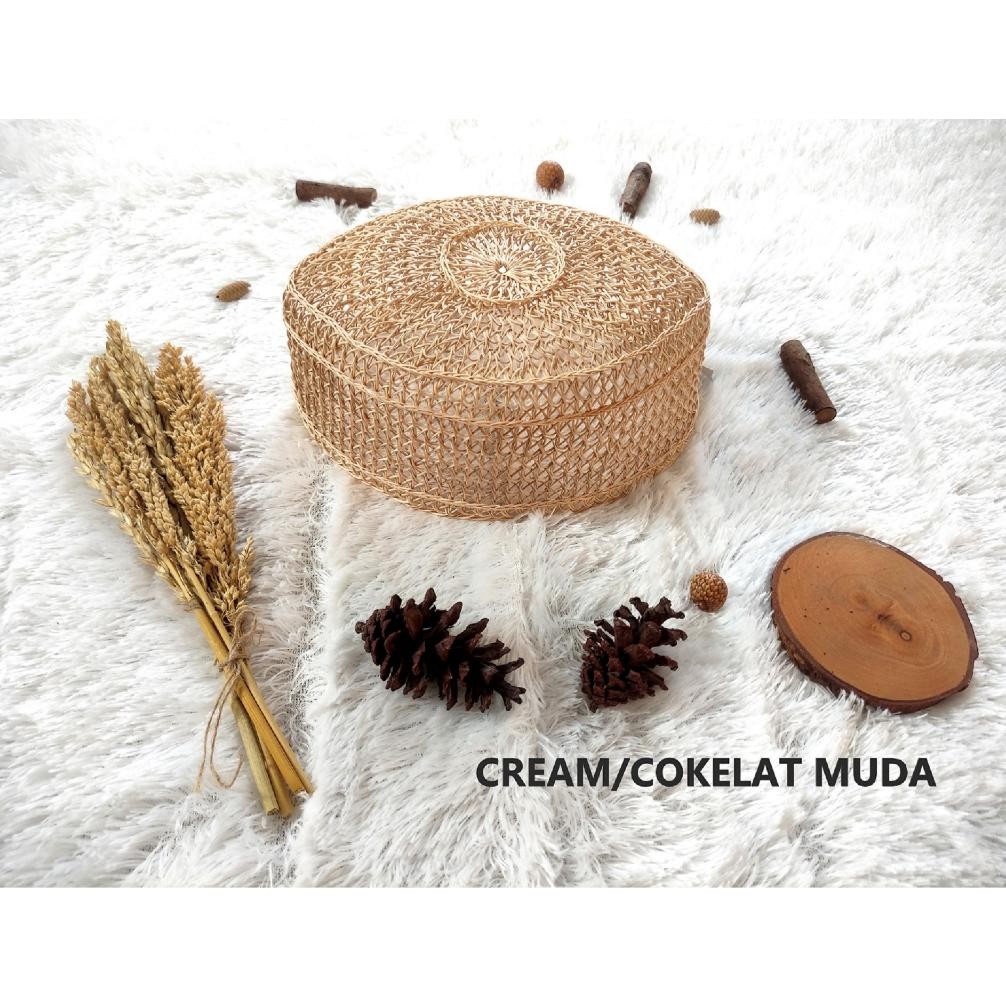 VIRAL Peci Rotan Akar khas kalimantan | kopyah kalimantan | kopyah rotan coklat muda | PECI ROTAN AS