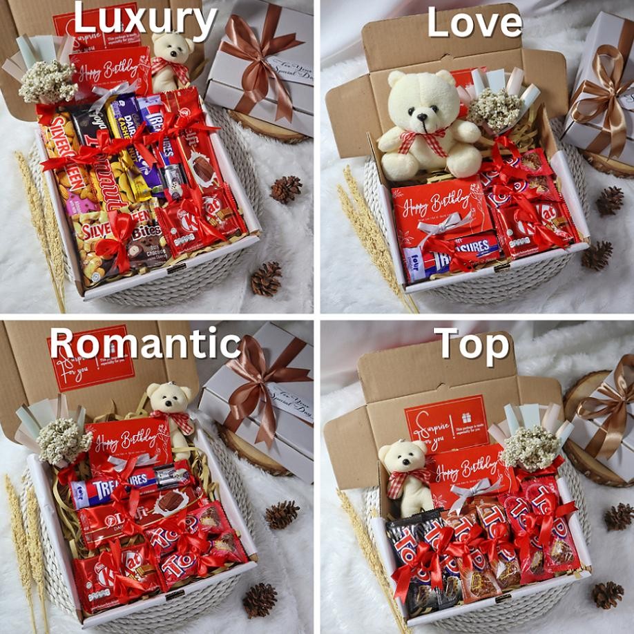 

TERLARIS Hampers Cokelat Premium | Kado Valentine | Hadiah Snack Cowok Cewek | Gift Ultah Pacar Wisuda gub-103