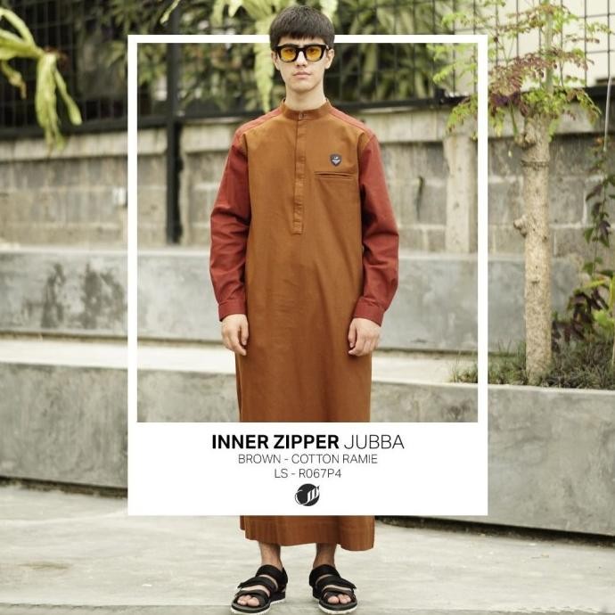 Hot Sale, Samase Jubba Jubah Inner Zipper R067P Baju Gamis Pria Dewasa Terbaru