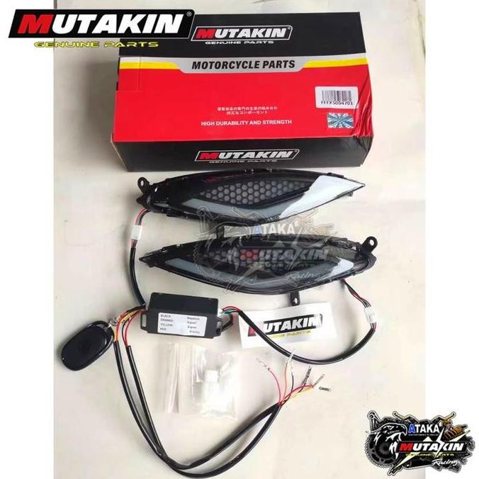 Ready  Mutakin Lampu Alis 7 Warna Motor Lampu Senja Gaban Jupiter Mx Old Pilot Light