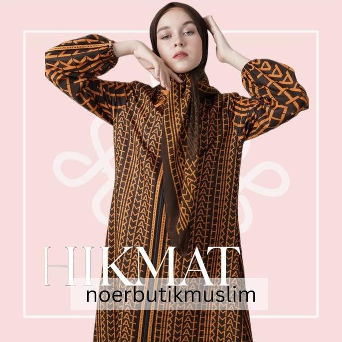 Terbaru Laris, Hikmat Fashion Original A8847-12 Abaya HikmatTerbaru 2024 Noerbutikmuslim