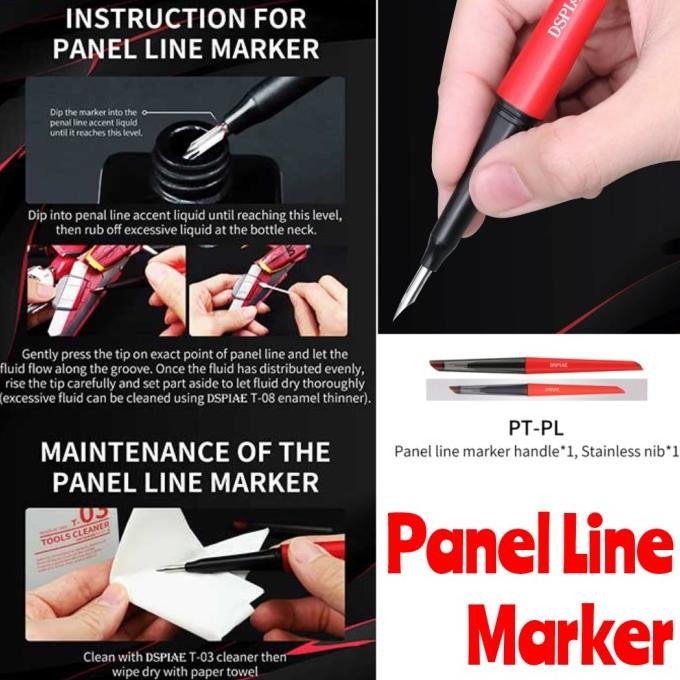 

Viral Dspiae Pt-Pl Panel Liner Marker Pen Pln-01 Nib Set Panel Accent Pen