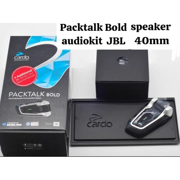 intercom helm Motor Cardo Packtalk Bold fullset audio kit Jb L speaker 40mm Packing loose