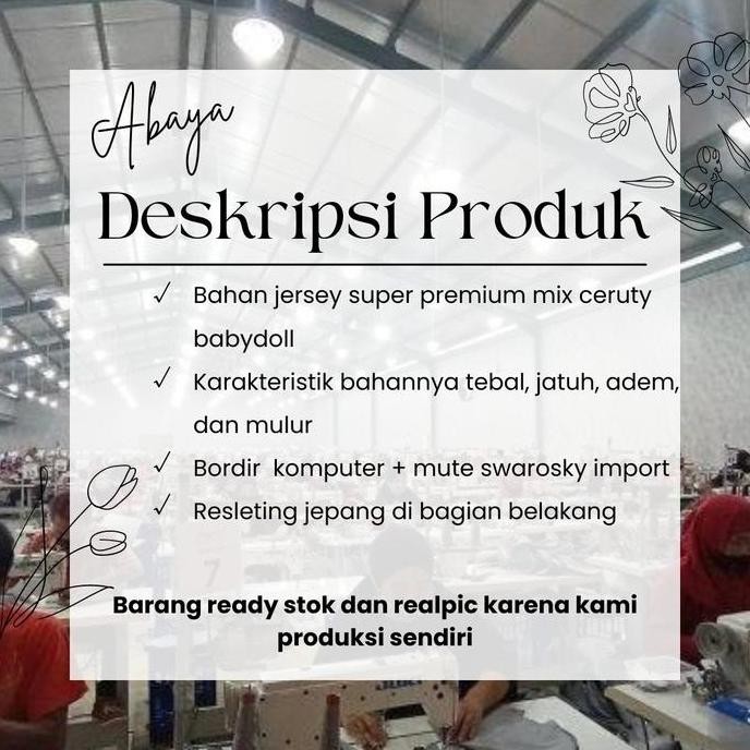 Super Sale, Gamis Abaya Turkey #5088 Navy Muslim Arab Turki Mewah Bordir Ceruty Hitam Dress Wanita L