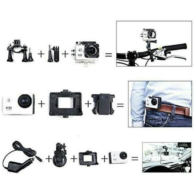 JUAL CAMERA KAMERA CCTV CAM SPORTCAM SPORT ACTION MOTOR ANTI AIR 1080P