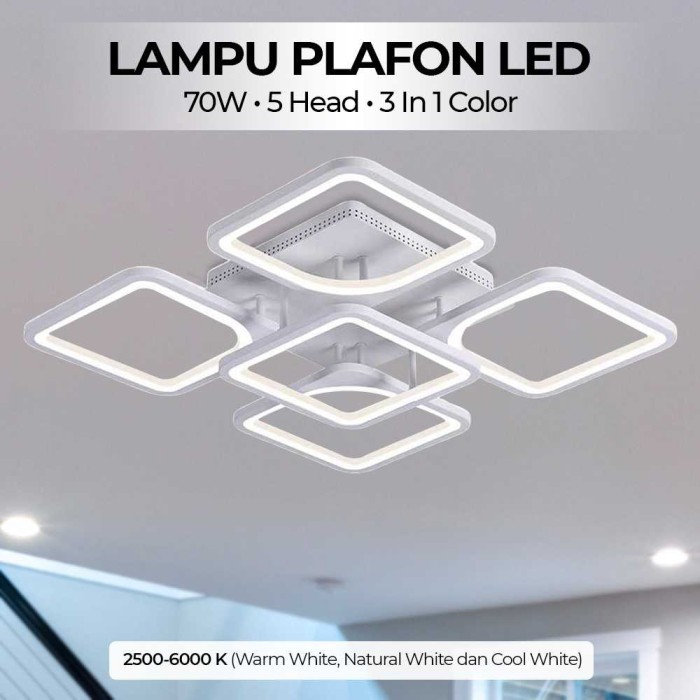 lampu hias plafon rumah led minimalis modern aesthetic