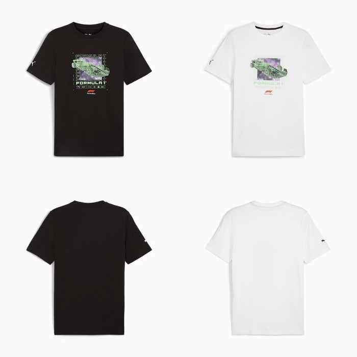 F1 Collection PUMA F1 Logo Men's Graphic T-Shirt. Kaos Unisex Pria Wanita Formula 1
