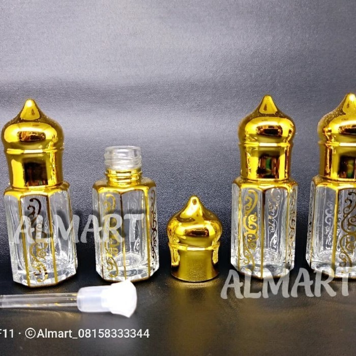 Belanja Botol Parfum Antik Oles 12Ml Tola Kaca Kubah Esklusif Botol Printing Wrt84