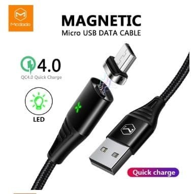 Kabel Data Fast Charging Magnetic Android Micro USB Mcdodo QC 4.0 1.2m