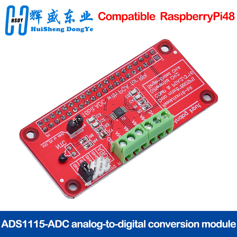 JENNAIRA  official 3.3V ADS1115 ADC Module for Raspberry Pi 3/2 / B + / I2C RPI ADS1115 ADC Analog t