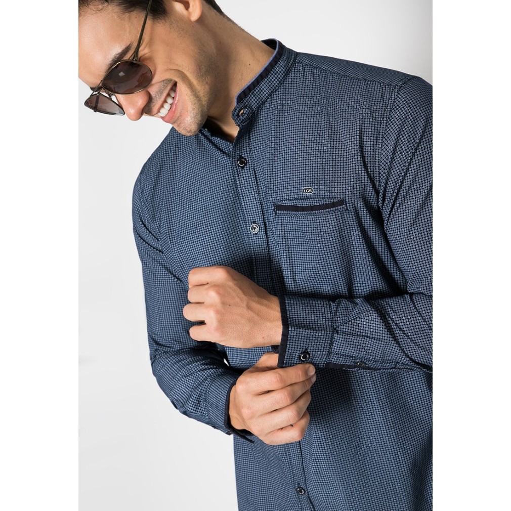 LGS - Kemeja Casual - Lengan Panjang - Navy - JSH.392.S937F.753.C L/S