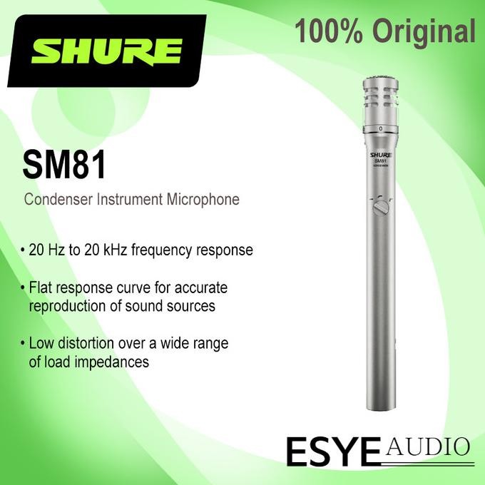 SHURE SM81 CONDENSER INSTRUMENT MICROPHONE