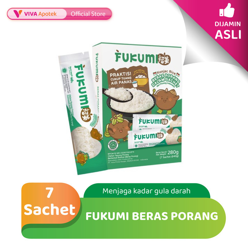 

Fukumi Beras Porang Box (7 Sachet)