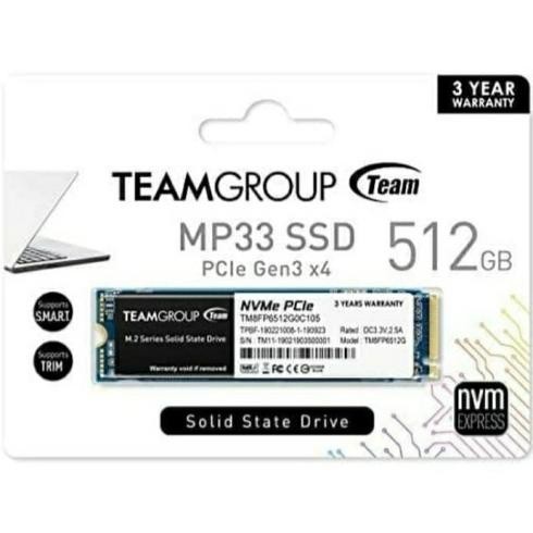 TERBARU - Team Group MP33 512GB Nvme SSD For Laptop PC - Ssd