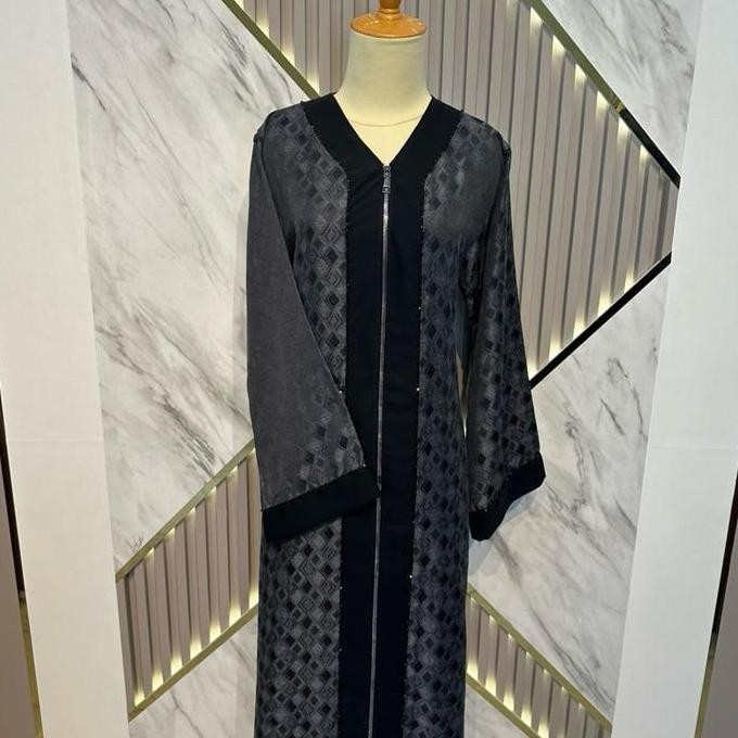 Super Hot, Abaya Kiara Ziper/ Abaya Mewah/ Abaya Simple Mewah